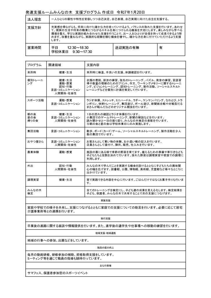 支援プログラム